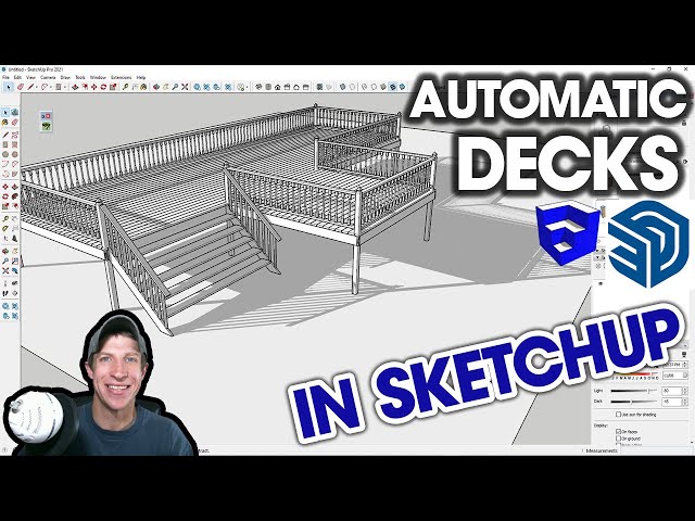 AUTOMATIC DECKS in SketchUp? Free SketchUp Deck Extension!