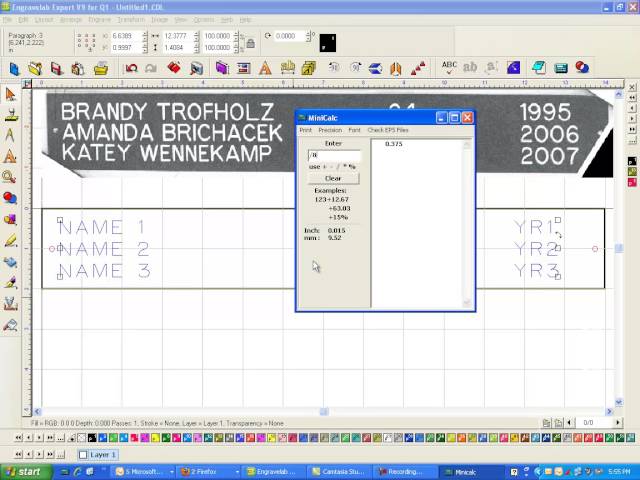 EngraveLab Training - COLUMNS AND TEXT and badges and cutout
