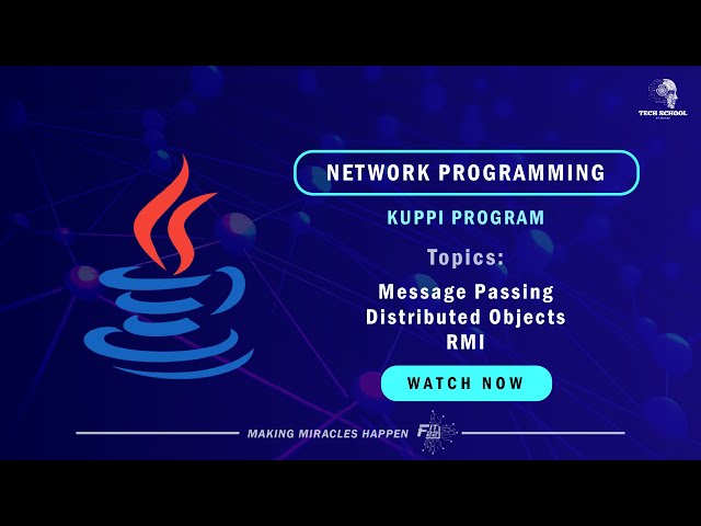 Network Programming - Part 19 | Message Passing, Distributed Objects & RMI