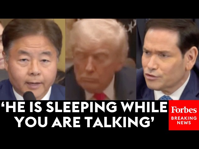 BREAKING: Lieu Forces Rubio To Watch Video After Video Of Trump 'Sleeping' At Events