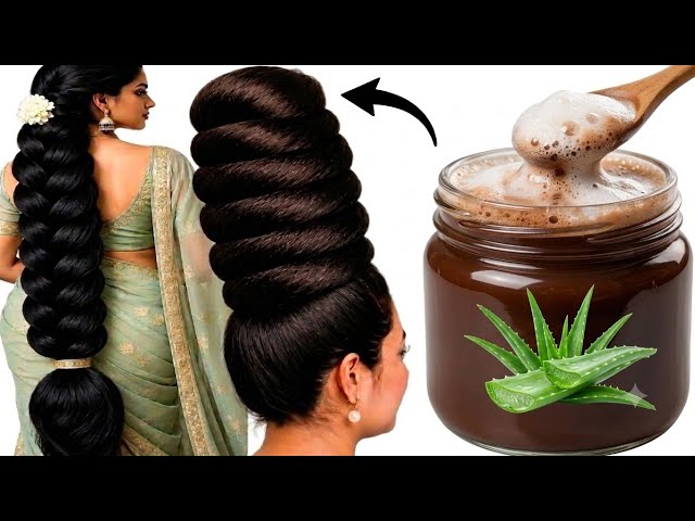Just 1 Ingredient With Shampoo & Hair Will Become Dark Brown, Silky, Smooth & Super Long 😱