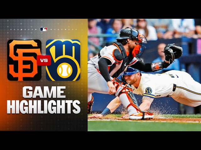 Giants vs. Brewers Game Highlights (6/1/26) | MLB Highlights