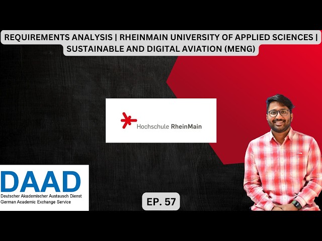 REQUIREMENTS ANALYSIS | RHEINMAIN UNI | SUSTAINABLE AND DIGITAL AVIATION (MENG) | EP. 57