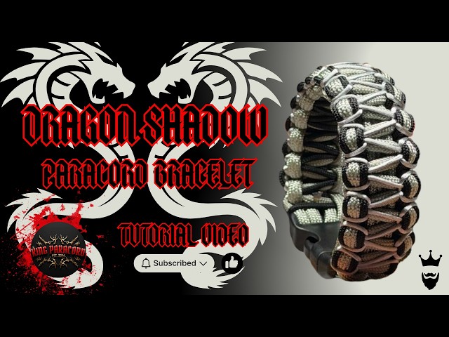 Dragon Shadow Bracelet Build  Paracord Weave Tutorial #paracordbracelet #diybracelets #tutorialvideo