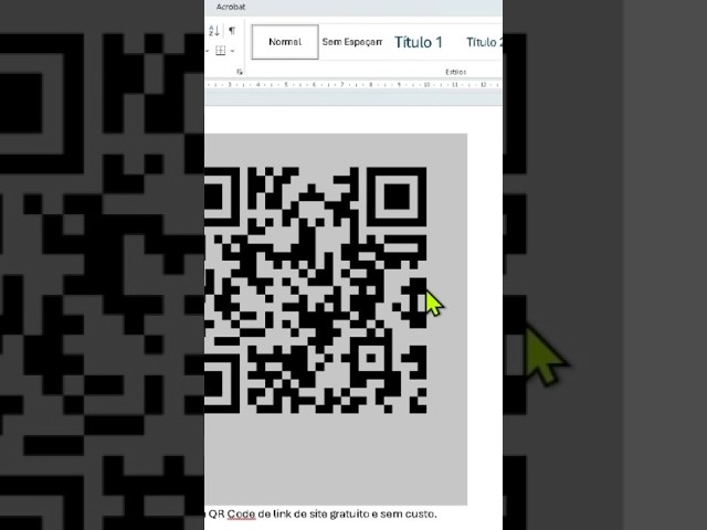 Gerando QR CODE de link de site no Word