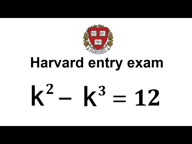 A Tricky Maths Exam Question | Solve for k