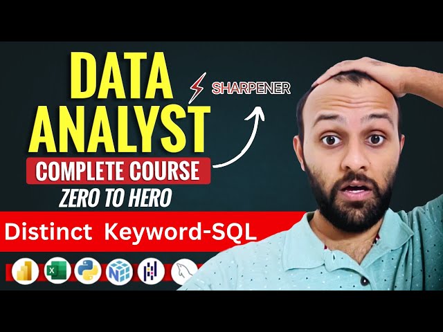 Data Analyst Tutorial #12 SQL DISTINCT Keyword Explained | Remove Duplicate Values in SQL