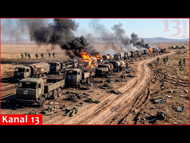 Ukrainian drones blocked key Russian logistics routes; a large number of fuel trucks were destroyed