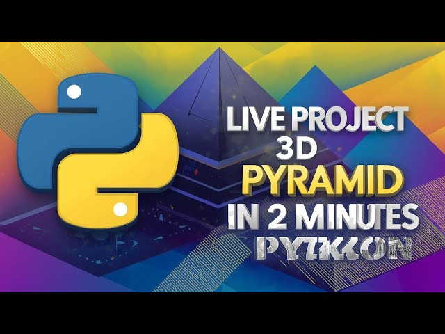 Only 2-Minute Fast  Python Project: 3D Rotating Pyramid ✨"#python #project #coding
