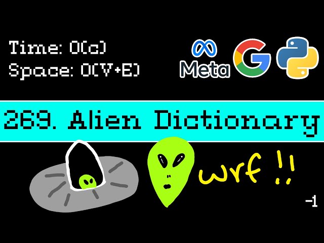 Alien Dictionary - Leetcode 269 - Blind 75 Explained - Graphs - Python