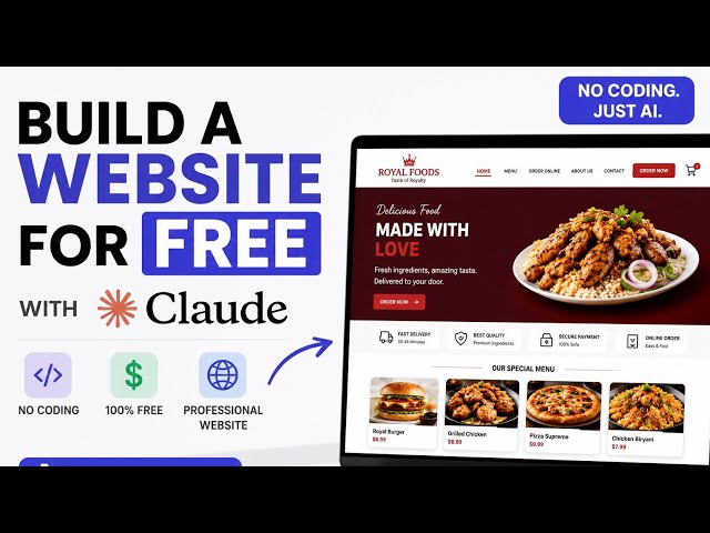 How to Make a Free Website with Claude AI (No Coding Required)