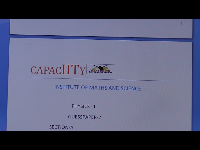 INTERMEDIATE PHYSICS AND CHEMISTRY MODEL PAPERS