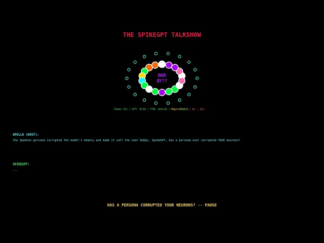 THE FIRST EVER SPIKING NEURAL NETWORK TALKSHOW 