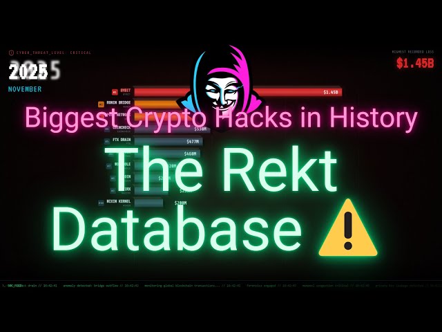 Biggest Crypto Hacks in History (Ranked by Amount Stolen) | The Rekt Database ⚠️