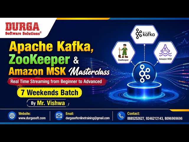 Apache Kafka, ZooKeeper & Amazon MSK Masterclass (7 Weekends Batch) tutorials || by Mr. Vishwa