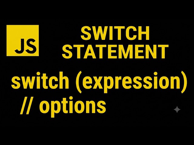 JavaScript switch Statement Explained | Switch Case