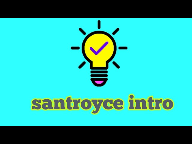 santroyce intro | YouTube channel trailer with santroyce