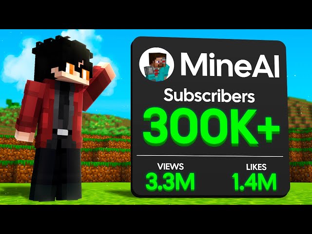 I Went VIRAL on a Minecraft Channel Using ONLY AI for 7 DAYS.