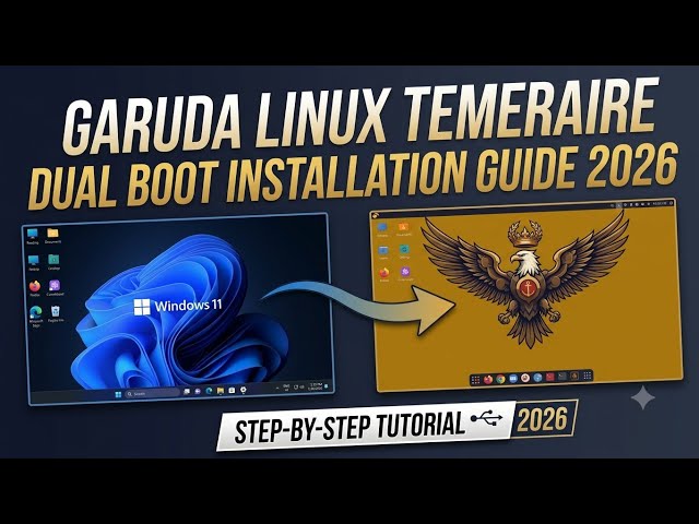 Garuda Linux Temeraire Dual Boot Installation Guide with Windows 11 #linuxinstallation
