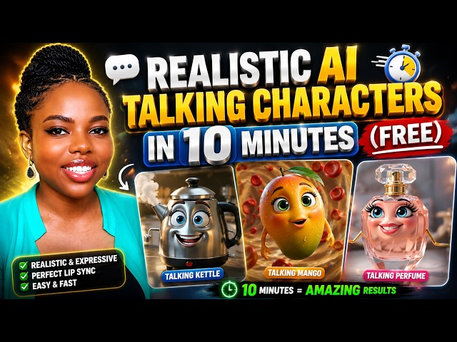 CREATE REALISTIC AI TALKING CHARACTERS | Step-by-Step Tutorial