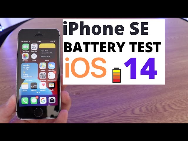 iPhone SE, Battery Test on IOS 14