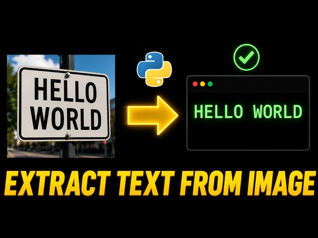Extract Text From Image with Python AI! (EasyOCR Tutorial)