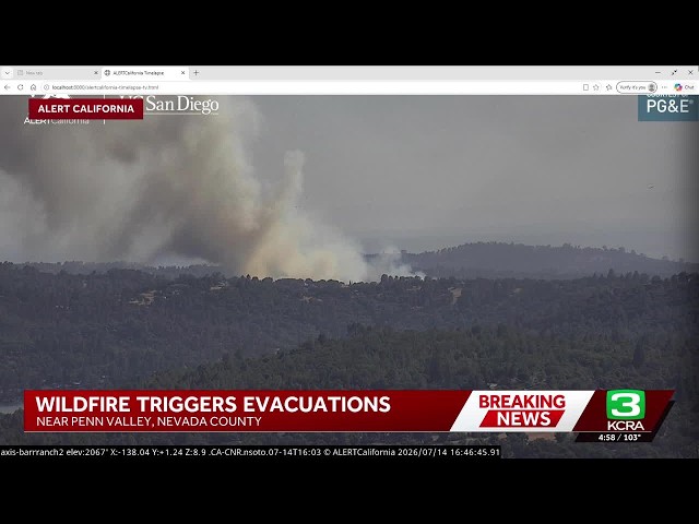 Nevada County fire prompts evacuation orders