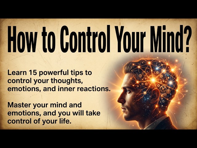Master Your Mind And Emotions: 15 Powerful Tips || Graded Reader || English Listening Practice ✅️