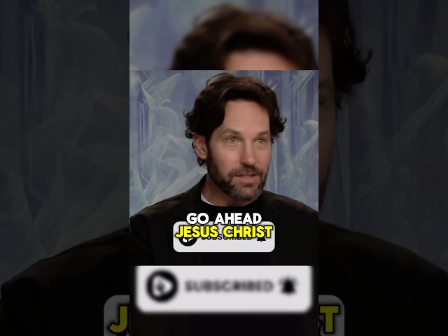 Paul Rudd talks about Jesus Christ! 🤯 #paulrudd #jesus #christian #celebrity #shorts