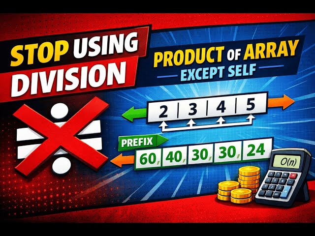 Stop Using Division ❌ | Product of Array Except Self Explained