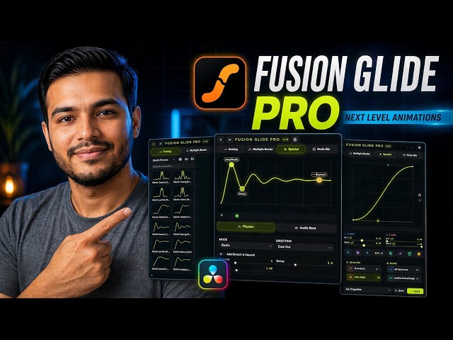 The ONLY Easing & Animation Tool You Need for DaVinci Resolve (Fusion Glide Pro)