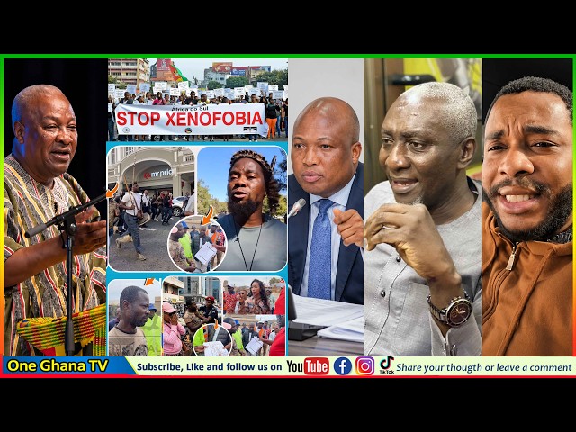 BRAIN DRAIN & GAIN - Mahama Schools South Africans Over Attack, Okudzeto's Update | Farouk,  Twene J