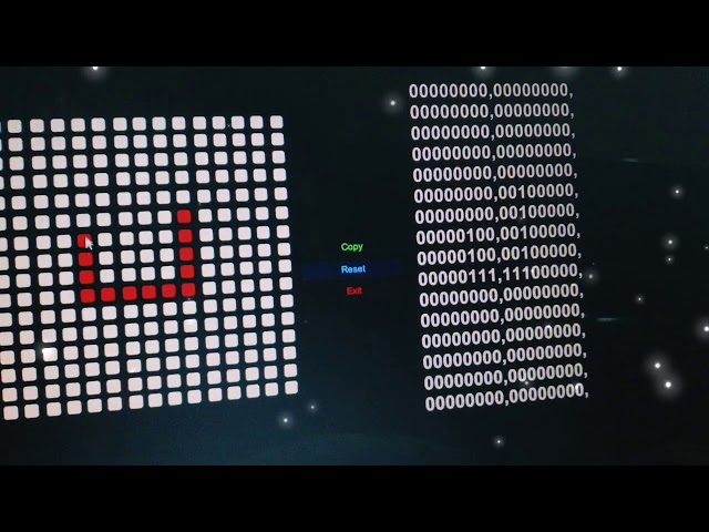 L.E.D Binary Code Generator(16x16)