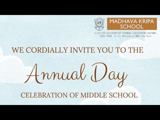 MIDDLE SCHOOL ANNUAL DAY 2025|| LIVE