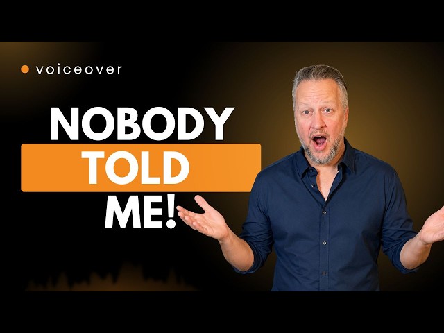 This Is What Nobody Tells New Voice Actors! 13 Voiceover Mistakes I Made So You Don't Have To
