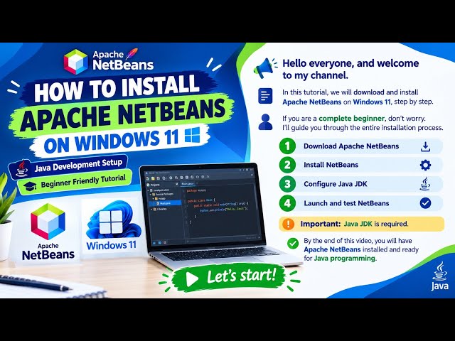 How to Install Apache NetBeans on Windows 11 | Java IDE Setup