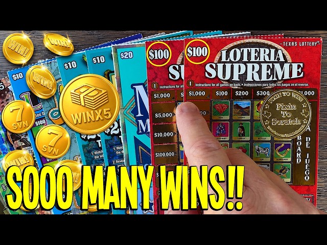 SOOO MANY WINS!! 2X $100 Lottery Tickets