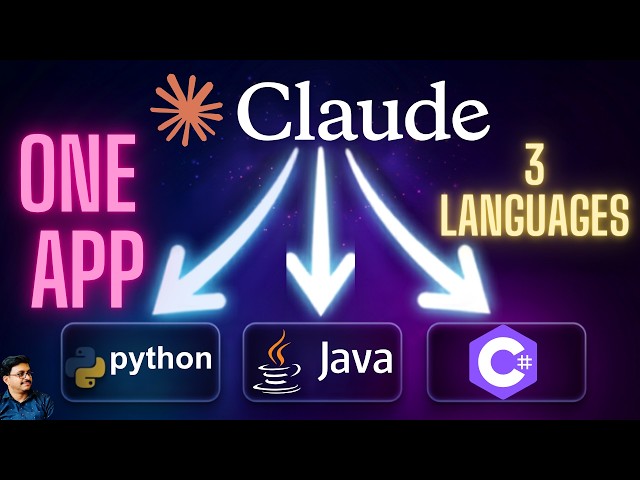 Building the SAME App in .NET, Java & Python | Claude API Streaming Tutorial