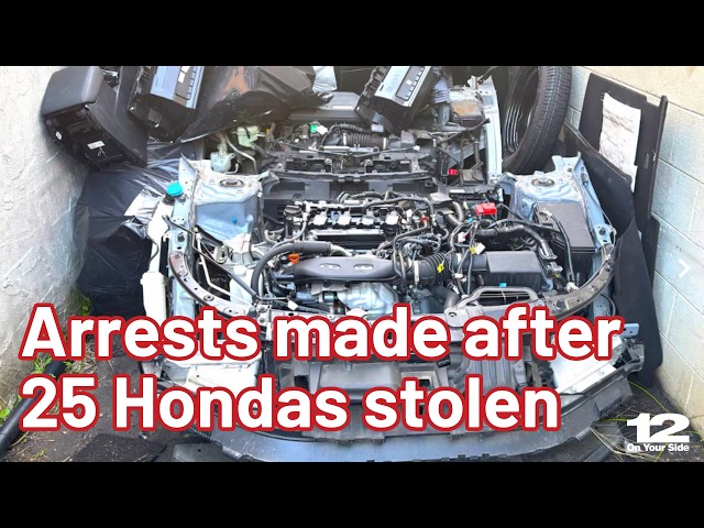 Police make arrests tied to stolen Hondas