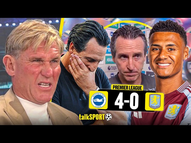 Simon Jordan EXAMINES Unai Emery's STRANGE RESPONSE on Ollie Watkins after 4-0 DRUBBING vs Brighton!
