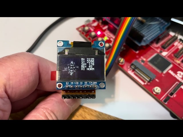 PIC 32MZ DSP TU 0.96" DISPLAY