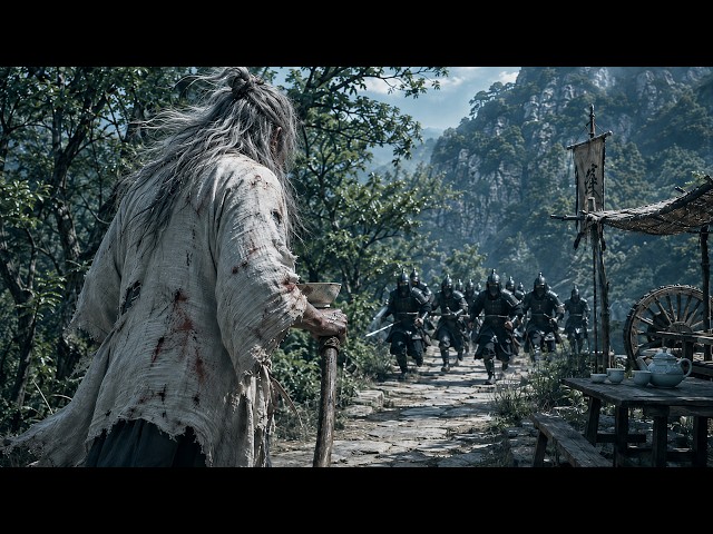 【MultiSub】鐵甲死士攔路刺殺刀槍難入，卻被一不起眼的老乞丐以雨水為劍橫掃全場！⚔️#武侠 #肖战 #张若昀 #庆余年 #功夫#武打 #中国电视剧 #movie #成毅 #kungfu