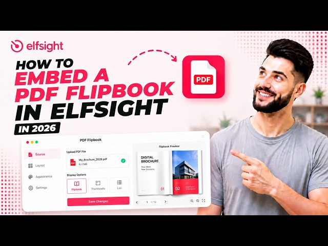 How to Embed a PDF Flipbook in Elfsight in 2026