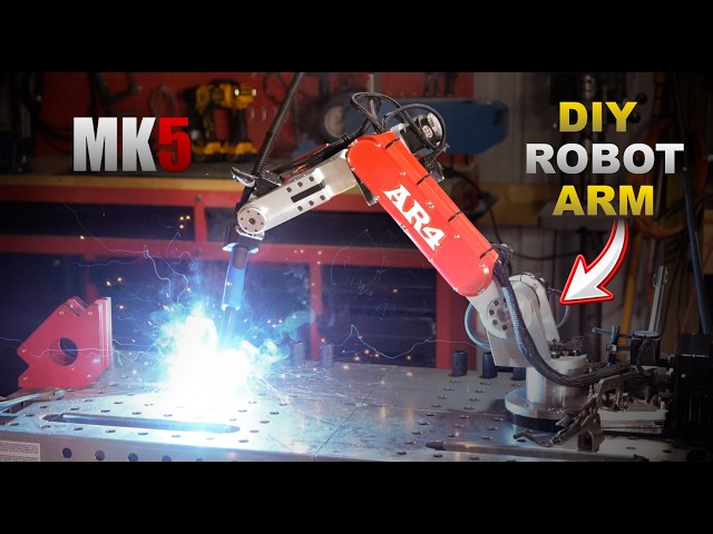 AR4 MK5 Open Source Robot Arm | 6DOF Arduino Python ROS2 Automation Robot