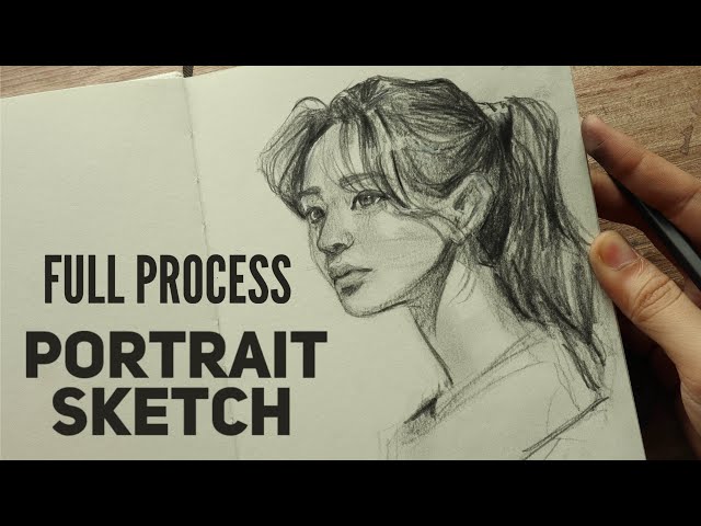 Real Time Portrait drawing / full process