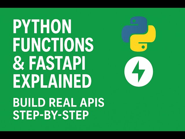 Python Functions & FastAPI Explained – Build Real APIs Step-by-Step in Sinhala