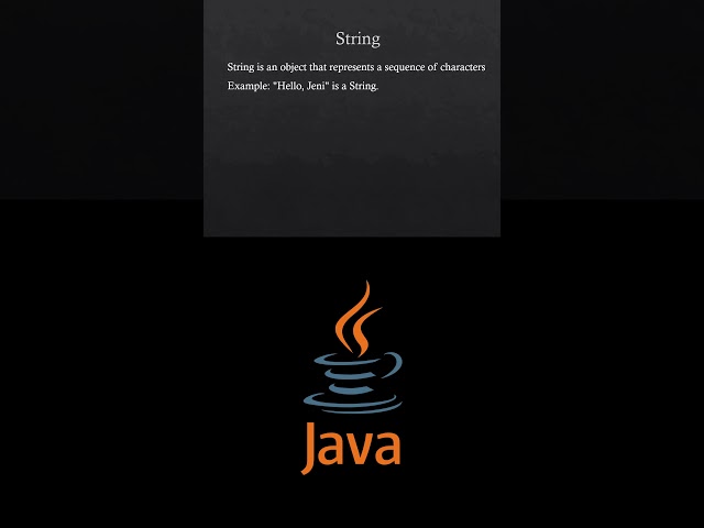 What is String in Java? 🔥 #shorts