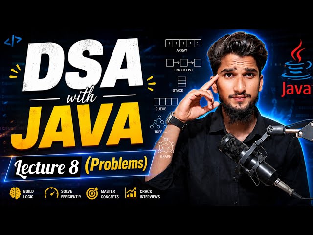 DSA with Java | Lecture 8 | Merge Two Arrays in Java | DSA for Beginners | Hindi