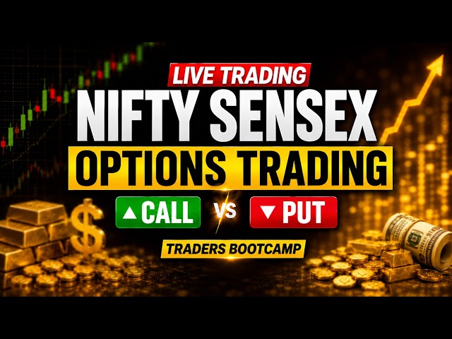 Expiry Hero Zero Trade Nifty Sensex & Bank Nifty || Live Trading | Gold Analysis