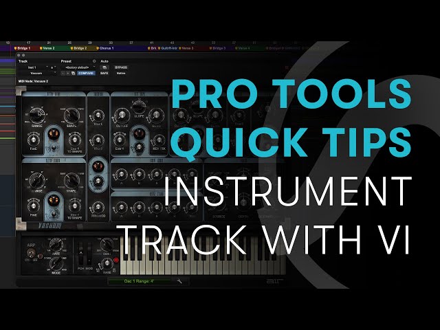 Pro Tools Quick Tips: Create Instrument Track with VI
